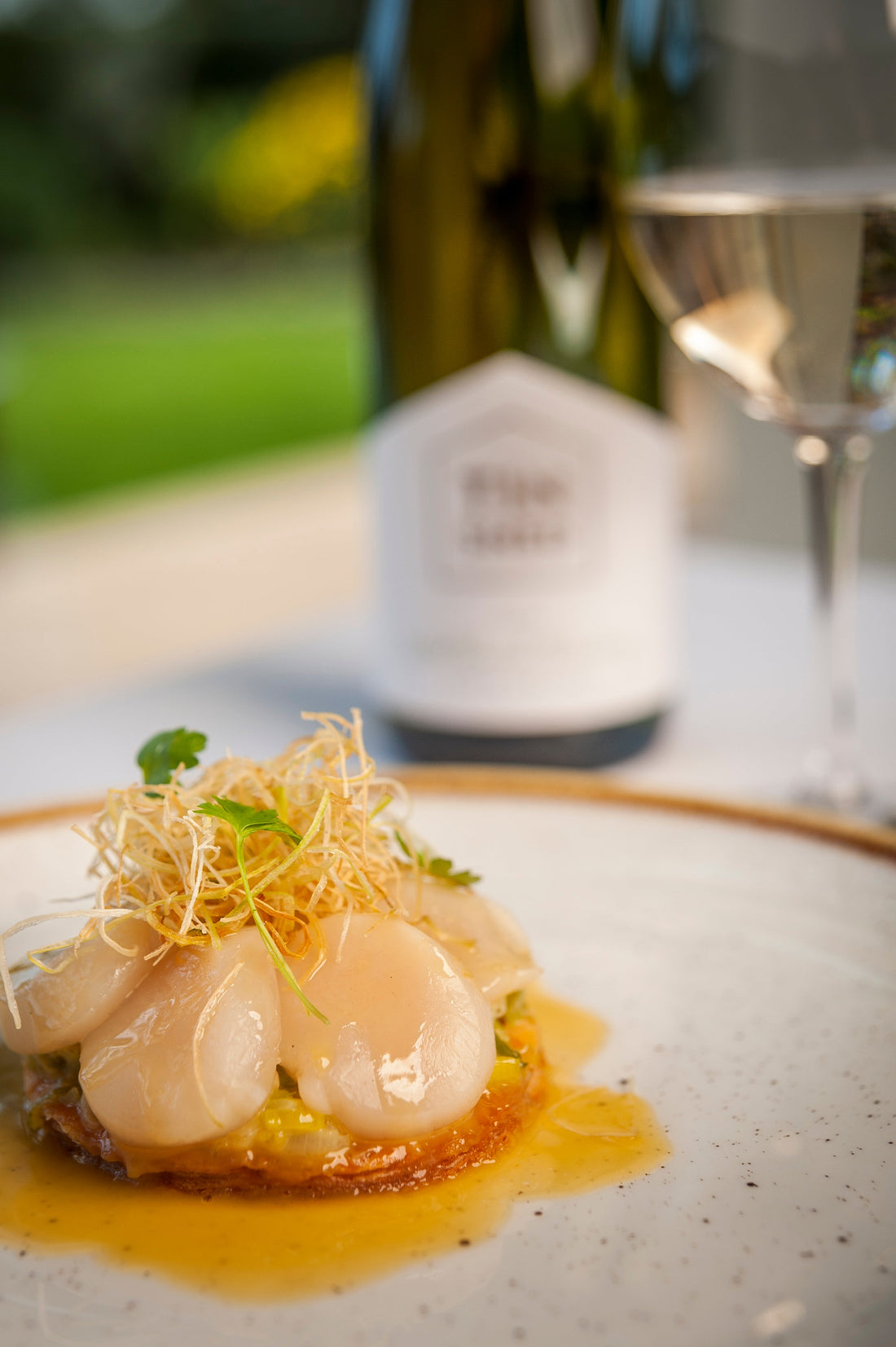 Scallop, Leek Galette with Riesling & Lime Butter
